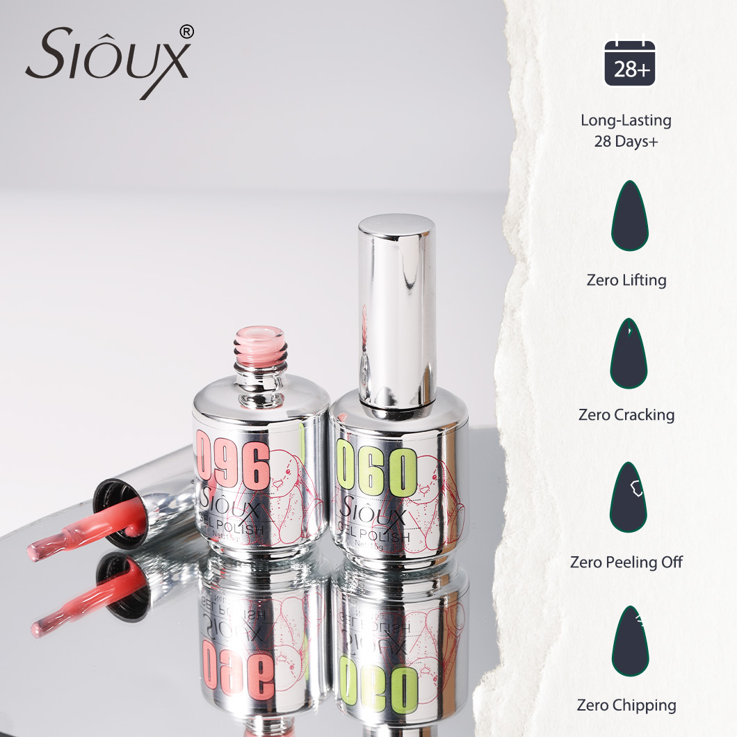 ＿nail〻〻 Sioux UV Gel Nail Polish 6 Piece (15ml) – Jelly, Nude – Nailtion