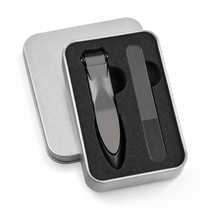 Nailtion Heavy-Duty Wide-Jaw Anti-Splash Nail Clipper Set with Nail File